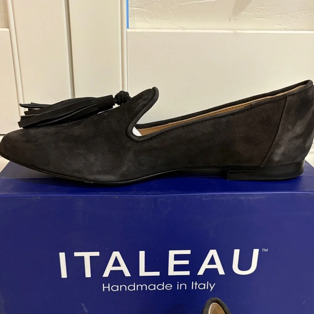 Italeau Women's Iron Suede Loafers - Picture 6 of 16